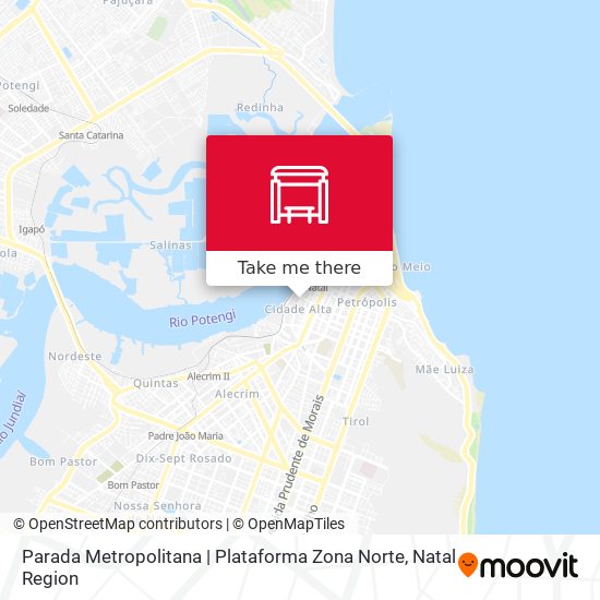 Mapa Parada Metropolitana | Plataforma Zona Norte