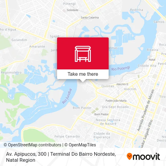 Av. Apipucos, 300 | Terminal Do Bairro Nordeste map