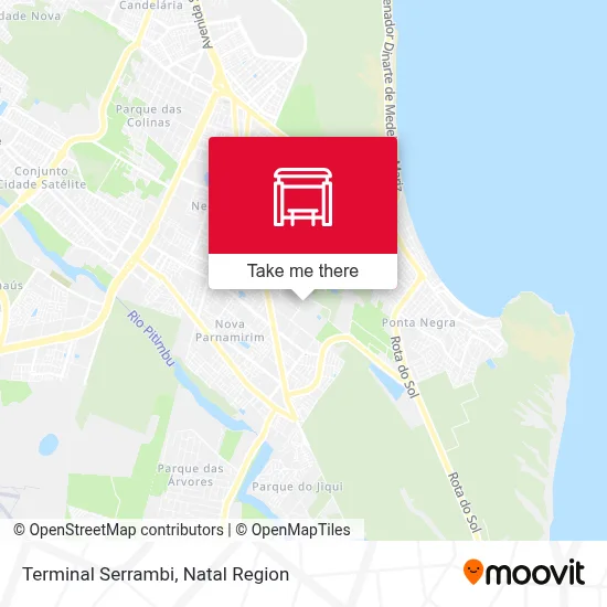 Terminal Serrambi map