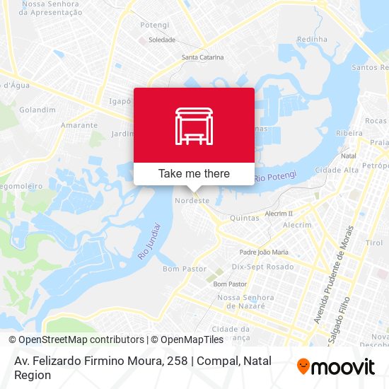 Av. Felizardo Firmino Moura, 258 | Compal map