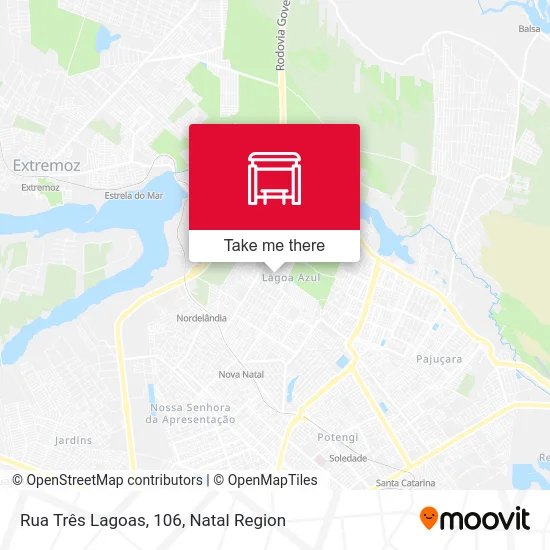 Rua Três Lagoas, 106 map