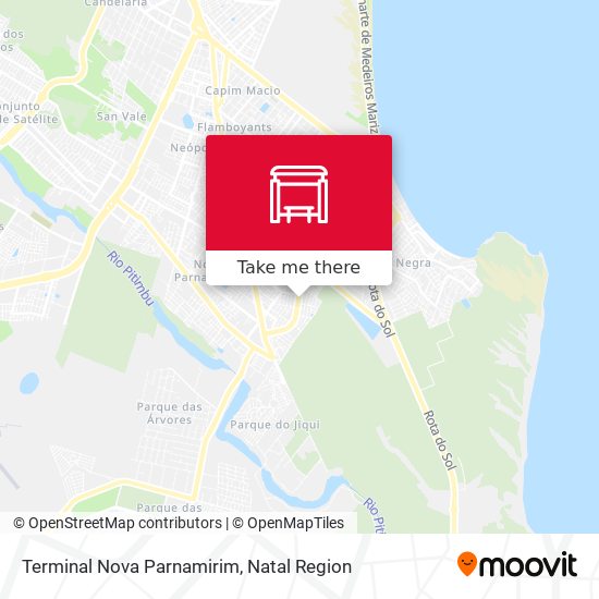 Terminal Nova Parnamirim map