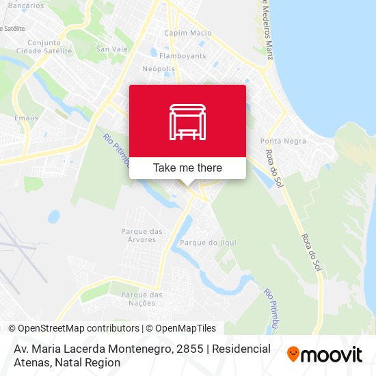 Mapa Av. Maria Lacerda Montenegro, 2855 | Residencial Atenas