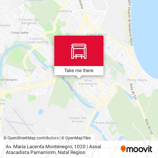 Av. Maria Lacerda Montenegro, 1020 | Assaí Atacadista Parnamirim map