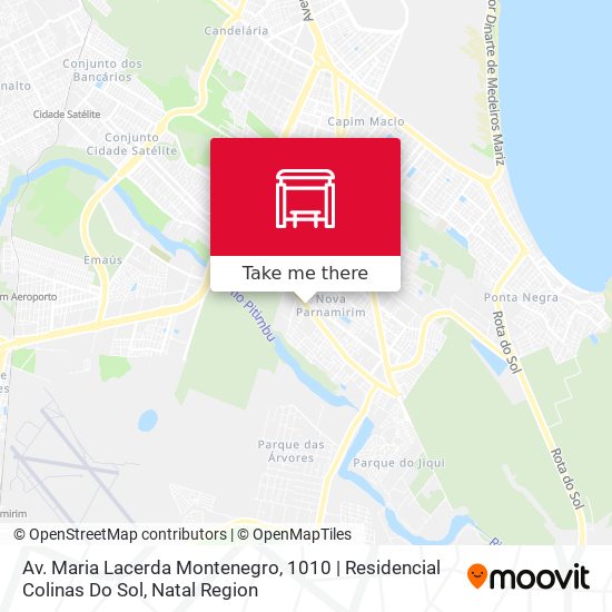 Mapa Av. Maria Lacerda Montenegro, 1010 | Residencial Colinas Do Sol