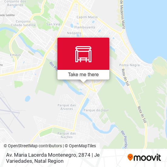 Mapa Av. Maria Lacerda Montenegro, 2874 | Je Variedades