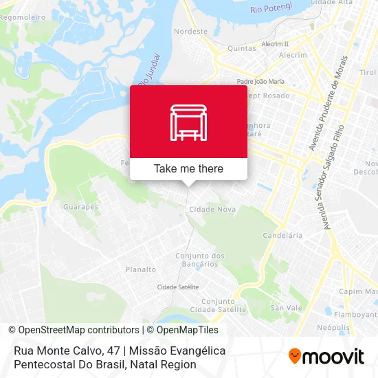 Rua Monte Calvo, 47 | Missão Evangélica Pentecostal Do Brasil map