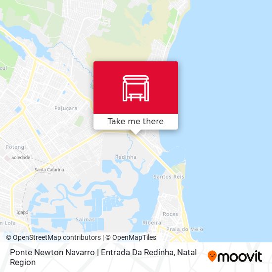Ponte Newton Navarro | Entrada Da Redinha map