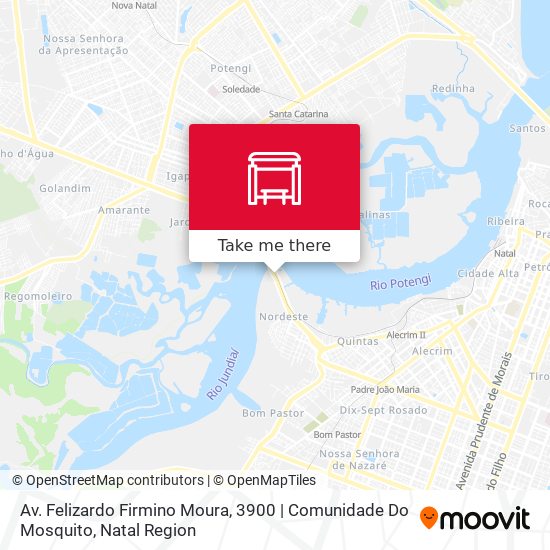 Mapa Av. Felizardo Firmino Moura, 3900 | Comunidade Do Mosquito