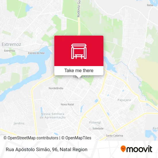 Rua Apóstolo Simão, 96 map