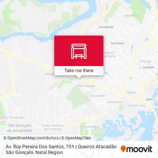 Av. Ruy Pereira Dos Santos, 701 | Queiroz Atacadão São Gonçalo map