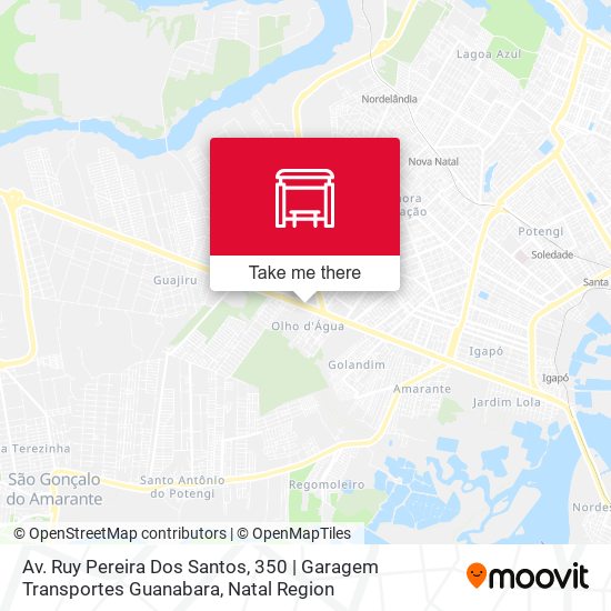 Av. Ruy Pereira Dos Santos, 350 | Garagem Transportes Guanabara map