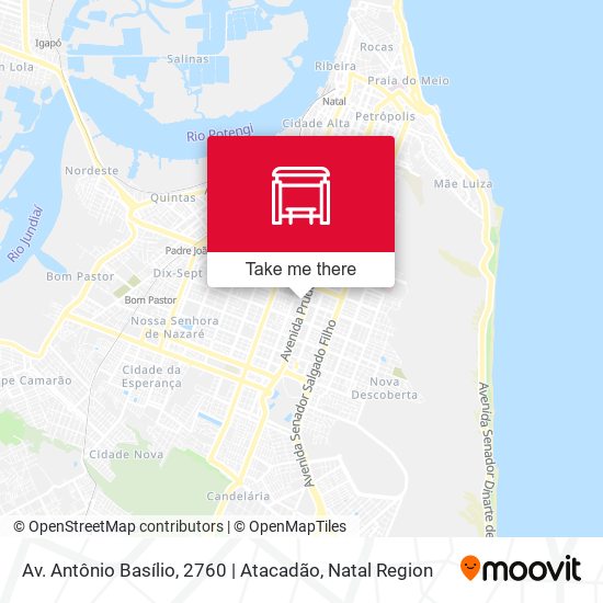 Mapa Av. Antônio Basílio, 2760 | Atacadão