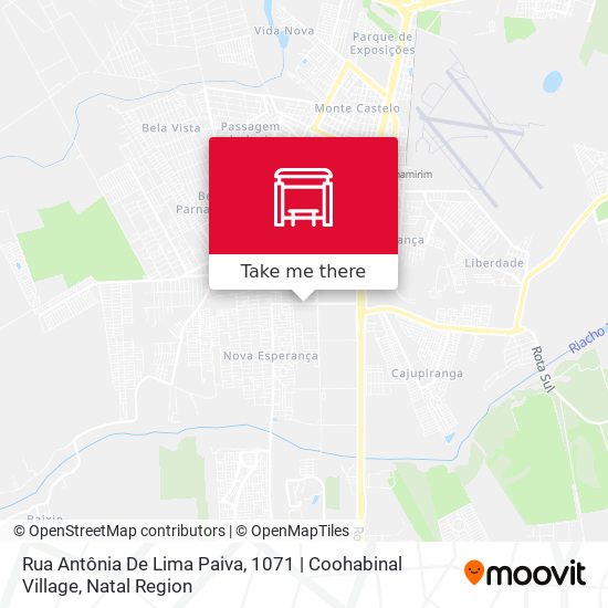 Rua Antônia De Lima Paiva, 1071 | Coohabinal Village map