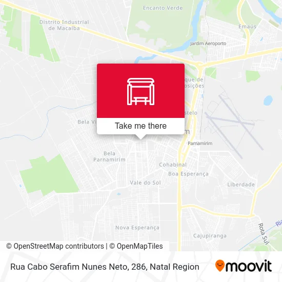 Rua Cabo Serafim Nunes Neto, 286 map