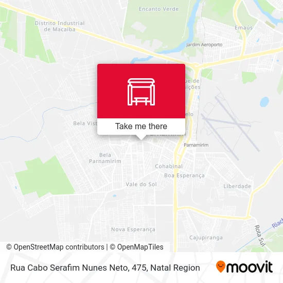 Rua Cabo Serafim Nunes Neto, 475 map