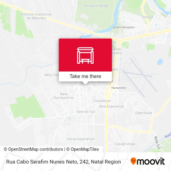 Rua Cabo Serafim Nunes Neto, 242 map