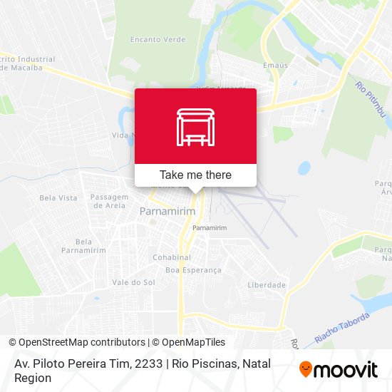 Mapa Av. Piloto Pereira Tim, 2233 | Rio Piscinas