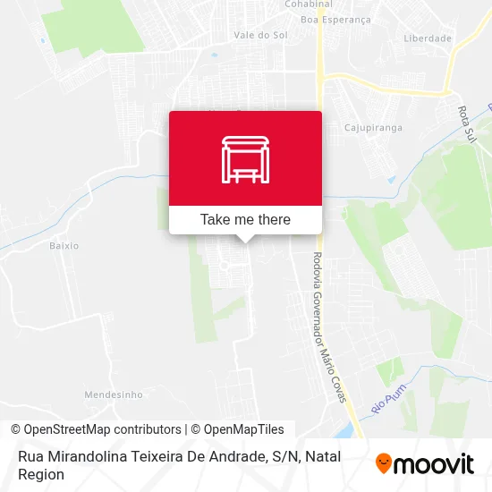 Rua Mirandolina Teixeira De Andrade, S / N map