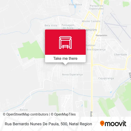 Rua Bernardo Nunes De Paula, 500 map