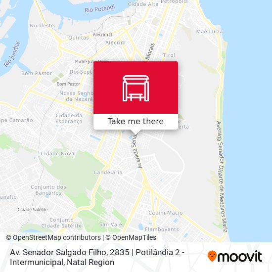 Mapa Av. Senador Salgado Filho, 2835 | Potilândia 2 - Intermunicipal