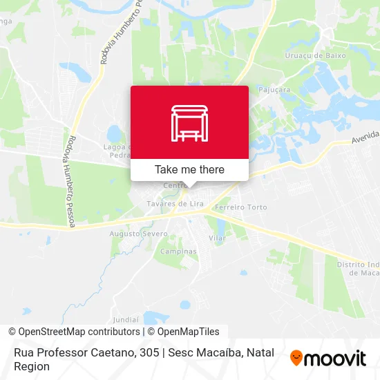 Rua Professor Caetano, 305 | Sesc Macaíba map