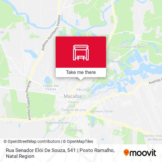 Rua Senador Elói De Souza, 541 | Posto Ramalho map