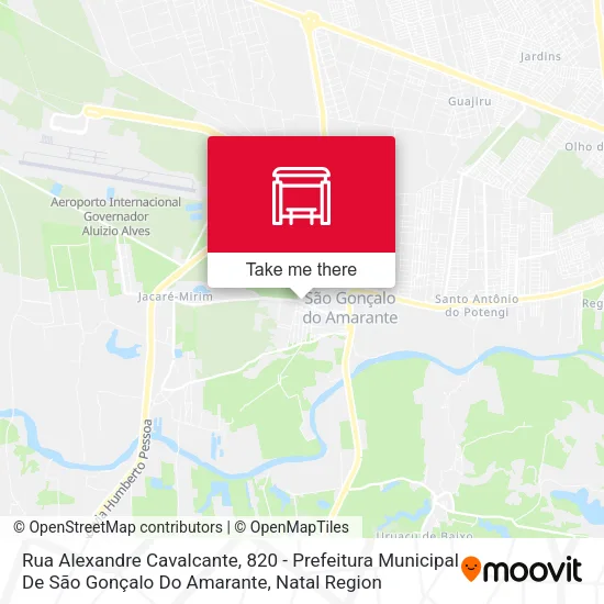 Rua Alexandre Cavalcante, 820 - Prefeitura Municipal De São Gonçalo Do Amarante map
