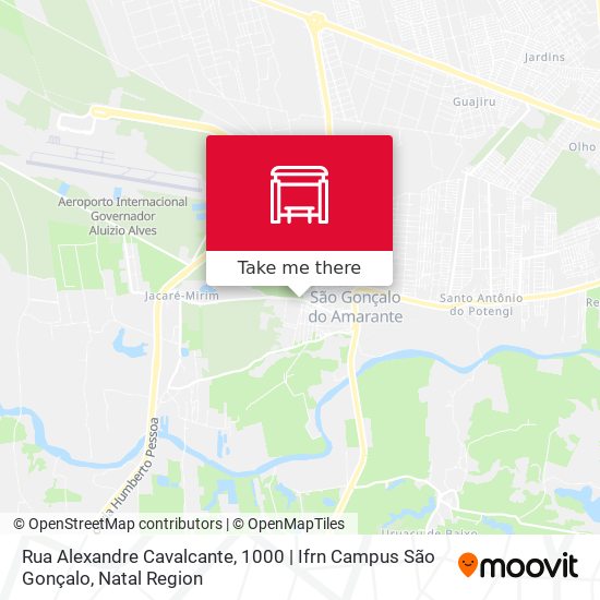 Rua Alexandre Cavalcante, 1000 | Ifrn Campus São Gonçalo map