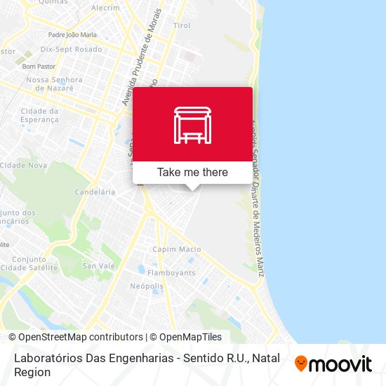 Anel Viário Da Ufrn | Laboratório Das Engenharias 2 map