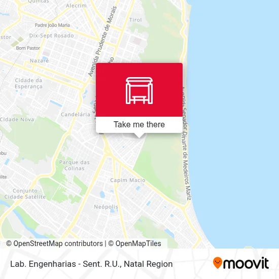 Lab. Engenharias - Sent. R.U. map