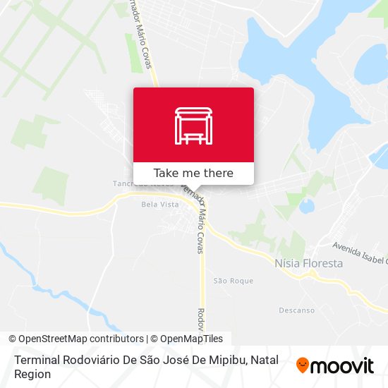 Terminal Rodoviário De São José De Mipibu map