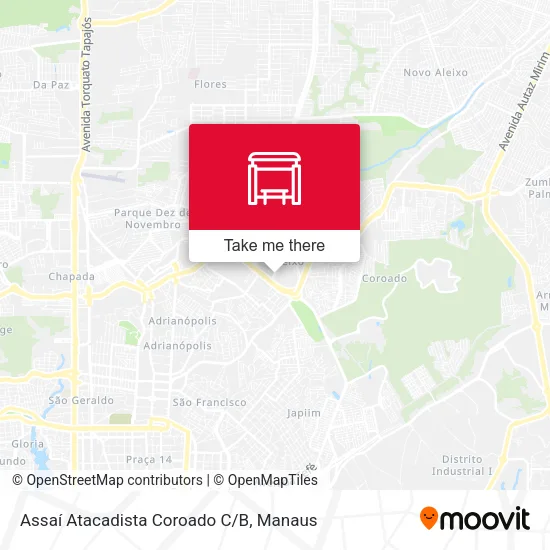 Assaí Atacadista Coroado C/B map