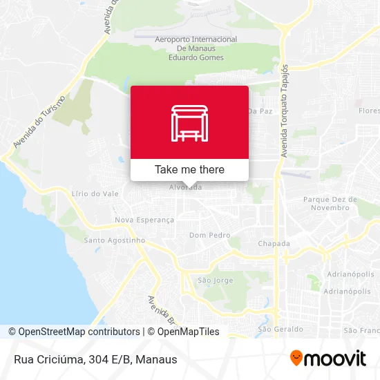 Rua Criciúma, 304 E/B map