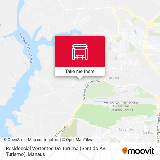 Mapa Residencial Vertentes Do Tarumã (Sentido Av. Turismo)