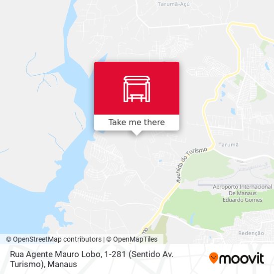 Rua Agente Mauro Lobo, 1-281 (Sentido Av. Turismo) map