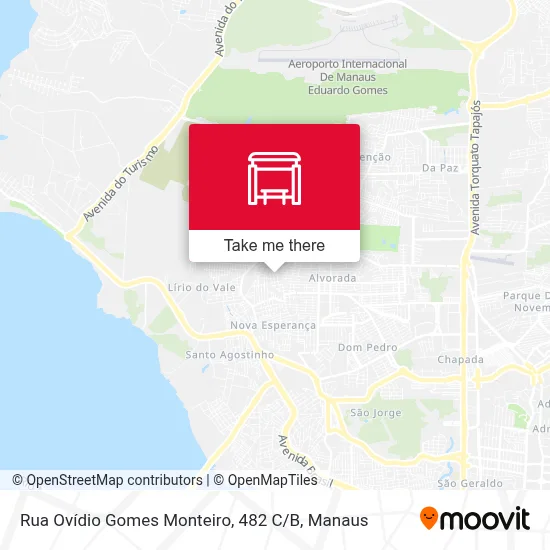 Rua Ovídio Gomes Monteiro, 482 C / B map