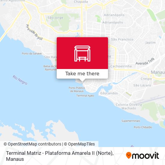 Mapa Terminal Matriz - Plataforma Amarela II (Norte)