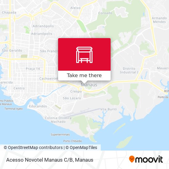 Mapa Acesso Novotel Manaus C/B