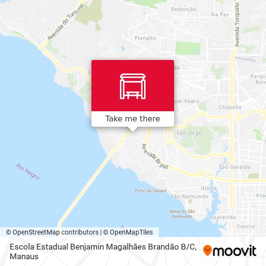 Mapa Escola Estadual Benjamin Magalhães Brandão B / C