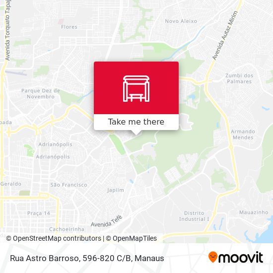 Rua Astro Barroso, 596-820 C/B map