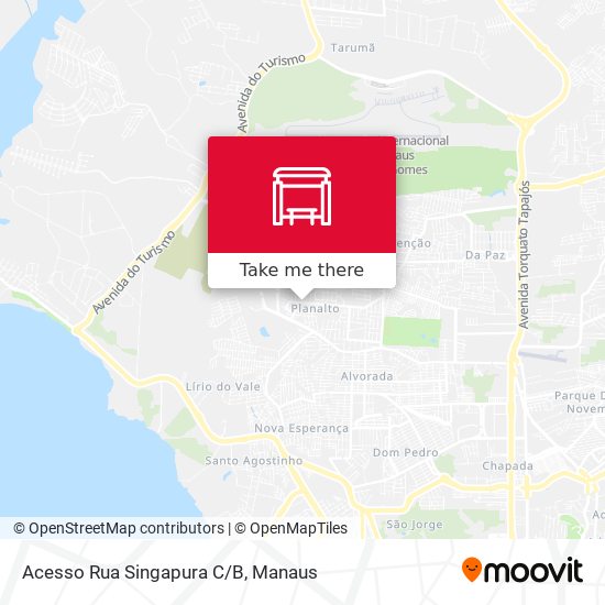 Acesso Rua Singapura C/B map