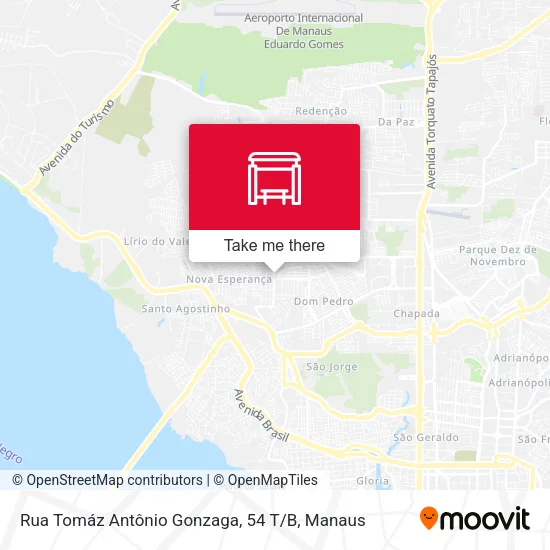Rua Tomáz Antônio Gonzaga, 54 T / B map