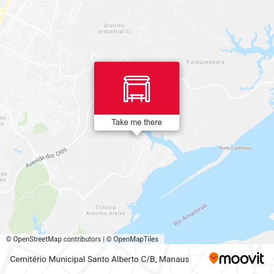 Cemitério Municipal Santo Alberto C / B map