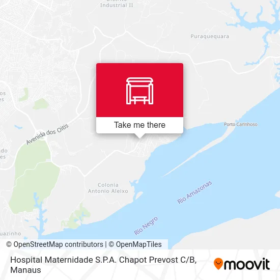 Hospital Maternidade S.P.A. Chapot Prevost C / B map