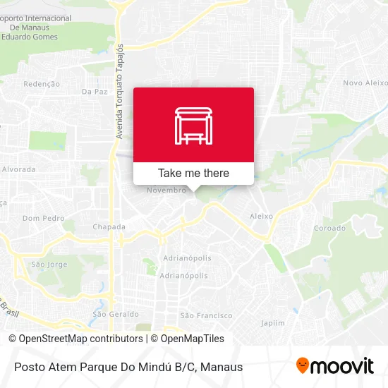 Posto Atem Parque Do Mindú B/C map