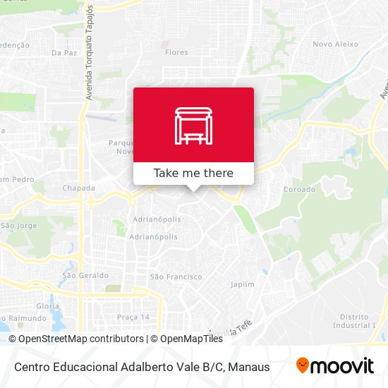 Mapa Centro Educacional Adalberto Vale B / C