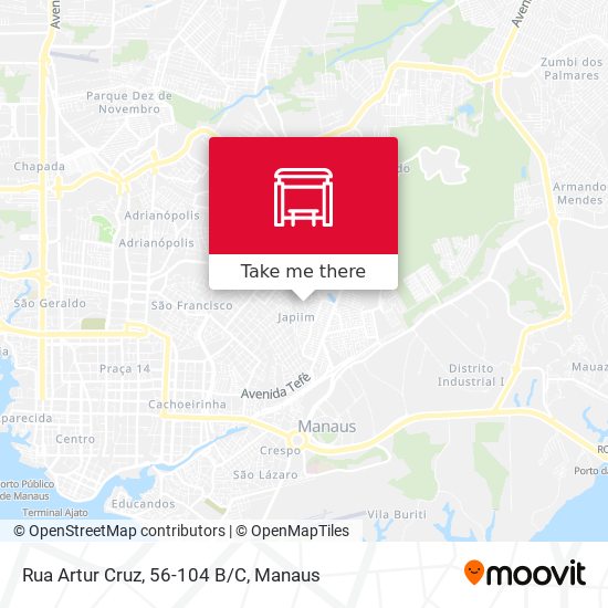 Rua Artur Cruz, 56-104 B/C map
