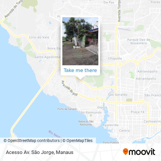 Acesso Av. São Jorge map