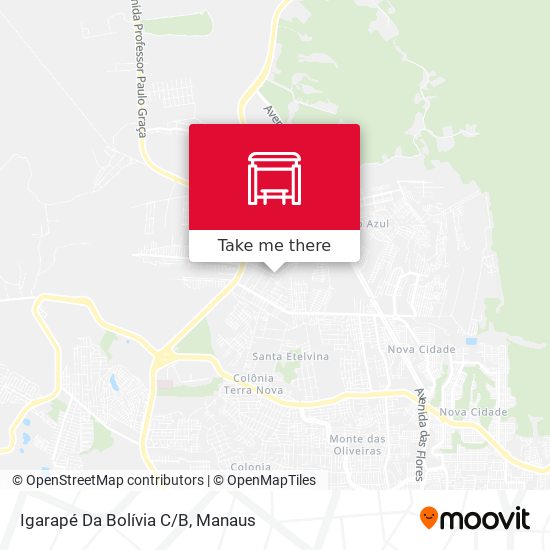 Igarapé Da Bolívia C/B map